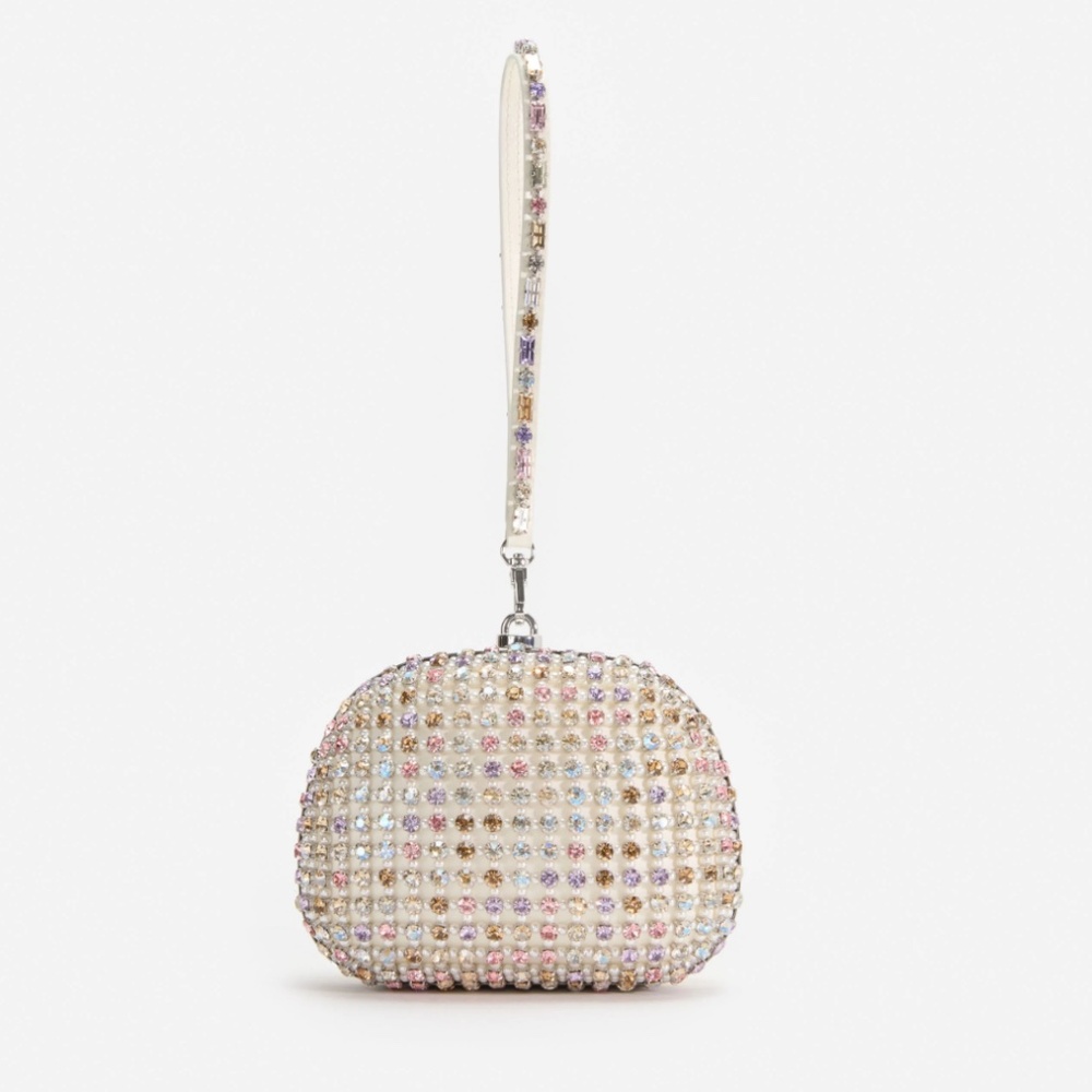 self-portrait Multi Crystal Top Handle Clutch Bag - MSRP $720 - NWT